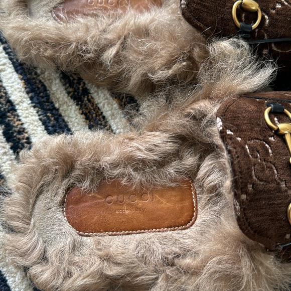GUCCI VELVET MULES - Picture 5 of 8